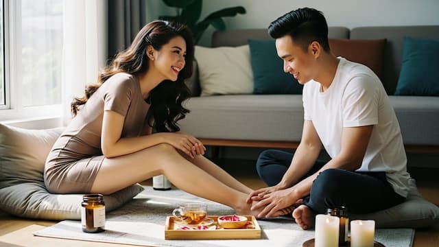 Massage Chân Cho Người Yêu: Bí Kíp Thư Giãn Và Tăng Gắn Kết